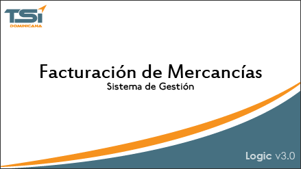 Pantalla de bienvenida del módulo FTM de LogicERP v3.